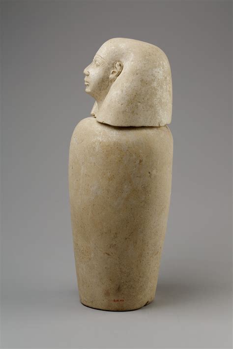 Canopic Jar With Human Head Imsety Third Intermediate Period The