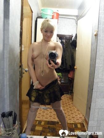 Aroused Blonde In Stockings Taking Naughty Selfies Pics XHamster