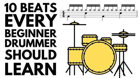 The Words 10 Beats Every Beginner Drummer Should Learn On A White