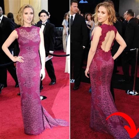 Scarlett Johansson Dazzles In Stunning Purple Lace Gown Showcasing