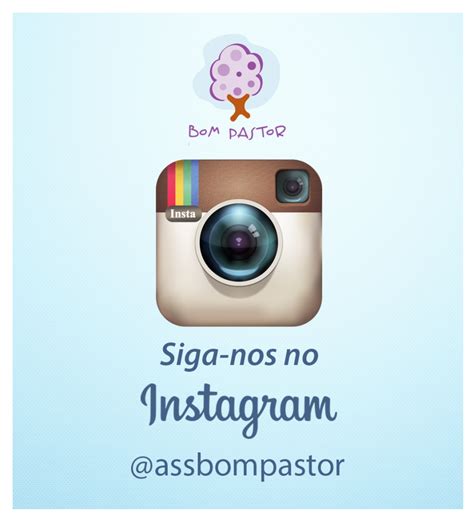 Siga Nos No Instagram Associação Bom Pastor