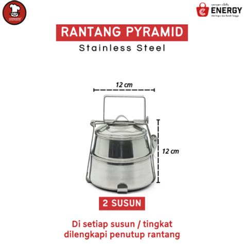 Cookmaster Rantang Pyramid Susun Energy Bali