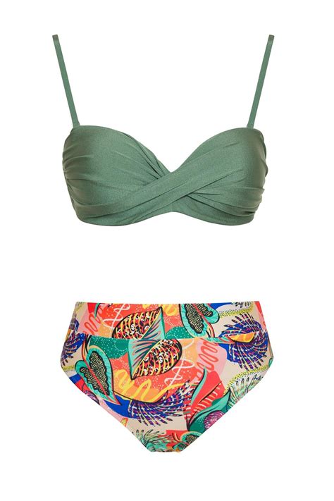 SAILOR moda Dönmeli Yüksek Bel Bikini Takım Fiyatı Yorumları Trendyol