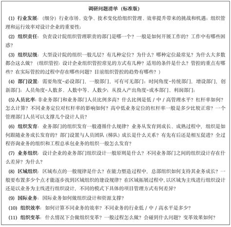 50家设计院的组织调研，看到了什么？ 管理