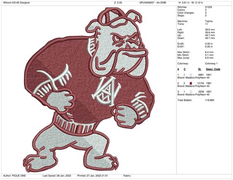 Alabama A&M Bulldogs - Secondary Logo (1972) - College Sports ...