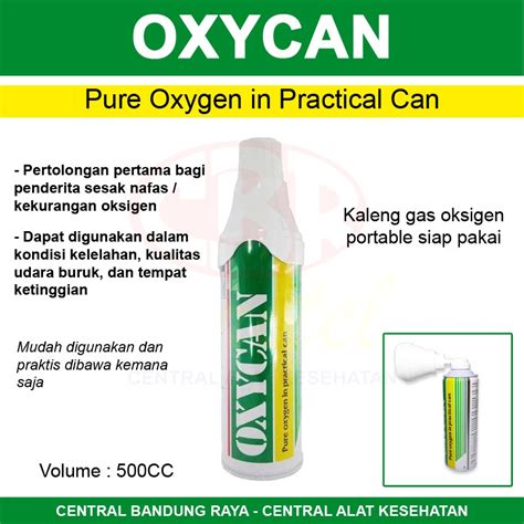 Jual OXYCAN Oxygen Can Oksigen Kaleng Portable Siap Pakai Volume