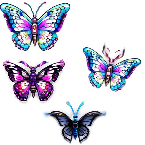 Download Cyber Butterfly Tech Png 42