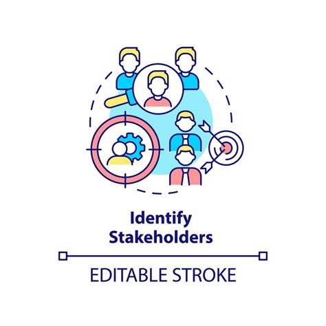 Identify Stakeholders Concept Icon Step Of Stakeholder Relations