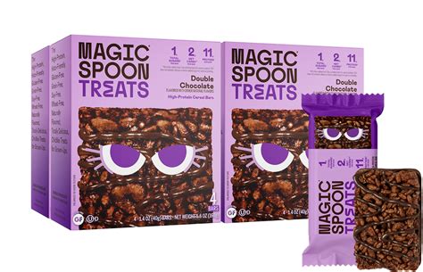 Double Chocolate Cereal Treats Chocolate Cereal Snack Bars Magic Spoon