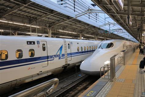 The Shinkansen Train Station At Shin Osaka Editorial Photography