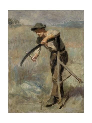 'Sharpening the Scythe, 1897' Giclee Print - Ralph Hedley | AllPosters.com