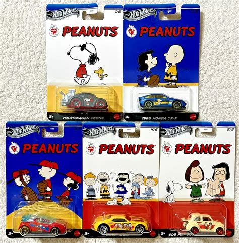 Hot Wheels Silver Series Peanuts Snoopy Li Set