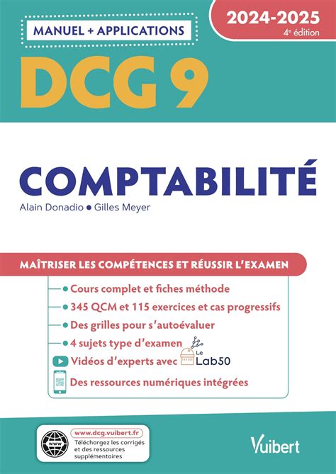 DCG 9 Comptabilité Manuel et Applications 2024 2025 Vuibert