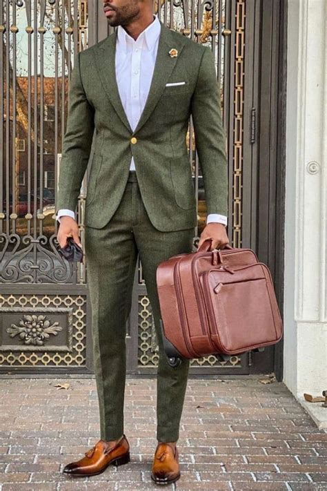 Men Olive Green Suit Rustic Beach Wedding Suit Rustic Groomsmen Suit