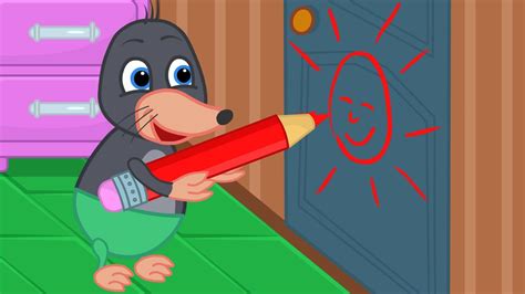 Benny Mole em Español Lápices de Colores Enormes Dibujos animados