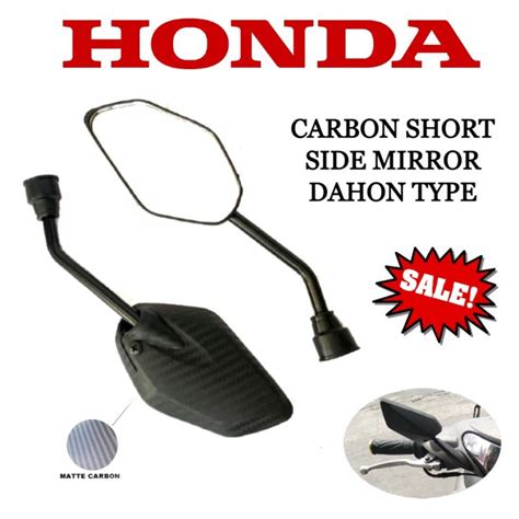 Honda Tmx Alpha Carbon Short Side Mirror Dahon Type Universal