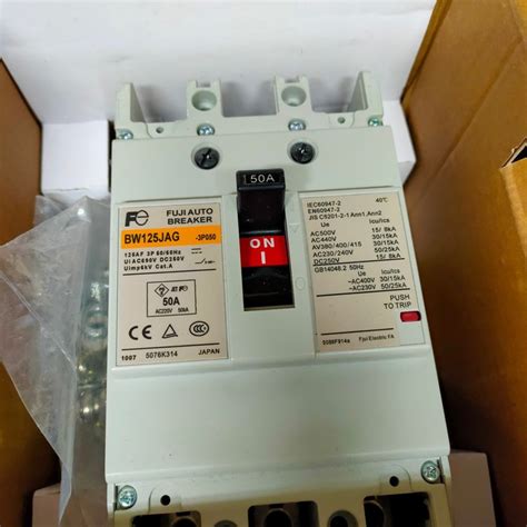 Jual MCCB NFB Circuit Breaker Fuji BW 125 JAG BW125JAG 3 POLE 15 125