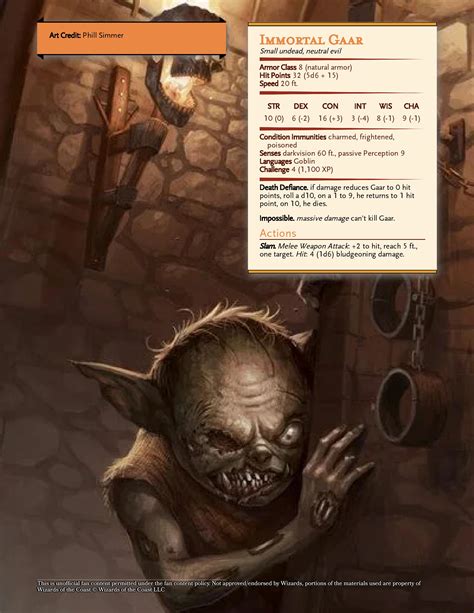 Immortal Gaar : r/DnDHomebrew