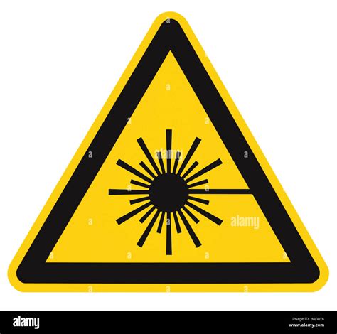 Laser Radiation Hazard Safety Danger Warning Text Sign Sticker Label