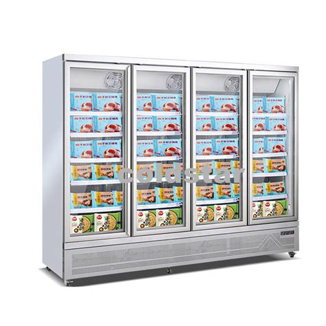 2000L Glass Door Upright Freezer