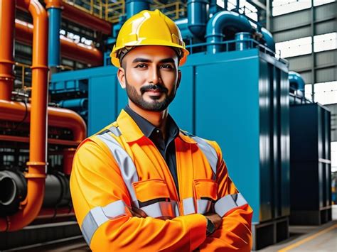 Retrato De Ingeniero De Mantenimiento De La Industria Hombre Con