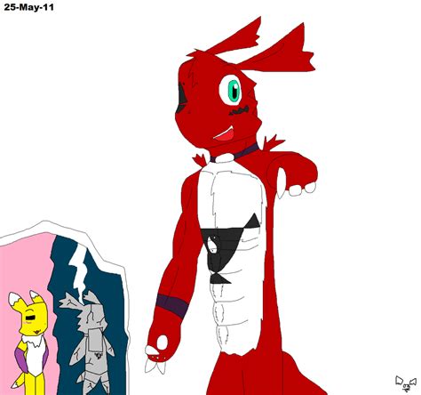 Guilmon and Renamon...son by DG254 on DeviantArt