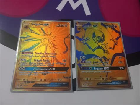 Carte Pok Mon Gx Lunala Sm A Et Solgaleo Sm A Promo Fr Neuves Eur