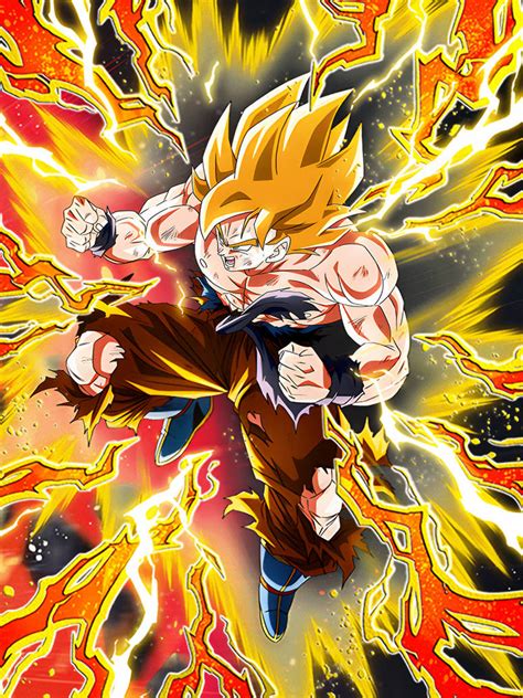 Ssj Goku Tur Dokkan Battle Hd By Clannadan On Deviantart