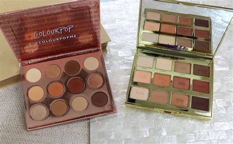 Tarte Tartelette Toasted Palette Comparison With UD Naked Heat Colourpop Double Entendre And