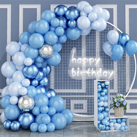 Buy Blue Balloon Arch Kit, Blue Balloon Arch, Blue Balloon Garland Arch ...