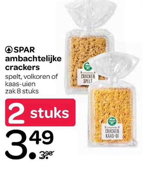 Spar Ambachtelijke Crackers Aanbieding Bij Spar 1Folders Nl