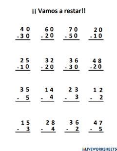 Restas Worksheets And Online Exercises