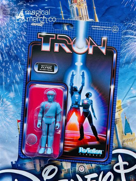 Disney Parks Super Reaction Figures Tron Infiltrator Flynn In