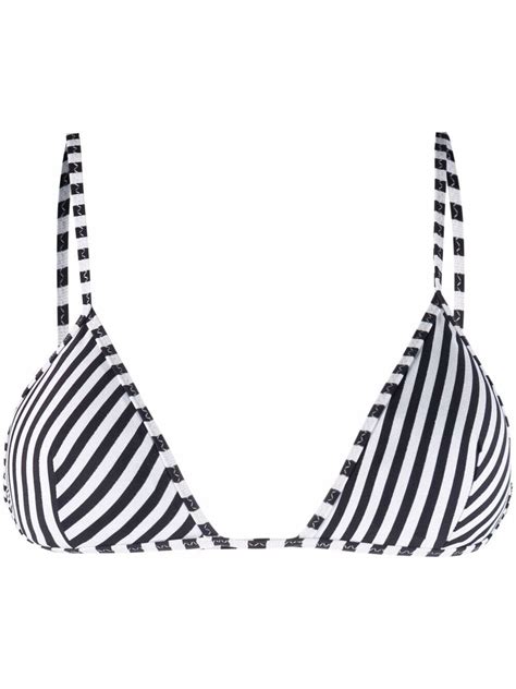 Buy Antonella Rizza Capri Striped Bikini Top White At Off