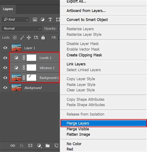 How To Merge Layers In Photoshop 4 Easiest Methods