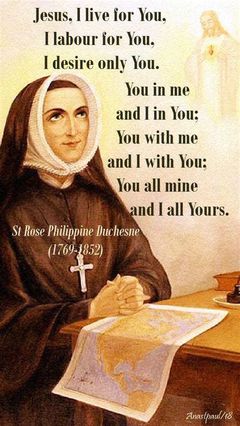 St Rose Philippine Duchesne Quotes