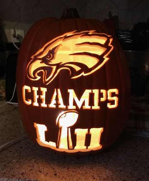 Eagles Super Bowl Champs Pumpkin Carving Carving Pumpkin