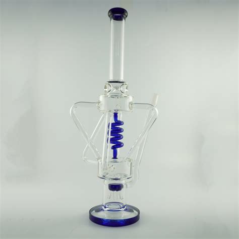 Large Type Blue Recycler Glass Smoking Water Pipe China Glass Pipe And Glass Water Pipe Price