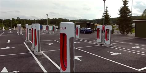 World S Largest Tesla Supercharger Station Makes Its Way To Norway