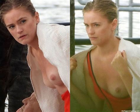 Alicia Agneson Flashes Her Nude Tits In Lake Como Photos Updated