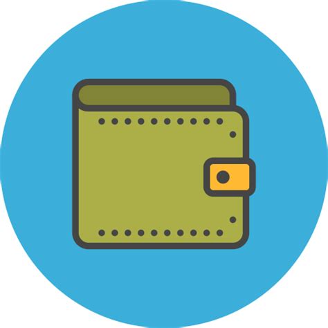 кошелек значок в Flat-line ecommerce