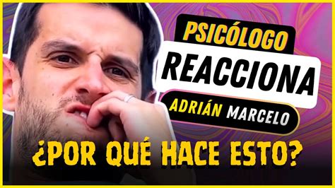 ADRIAN MARCELO sufre un ataque de ANSIEDAD en vivo Psicólogo EXPLICA