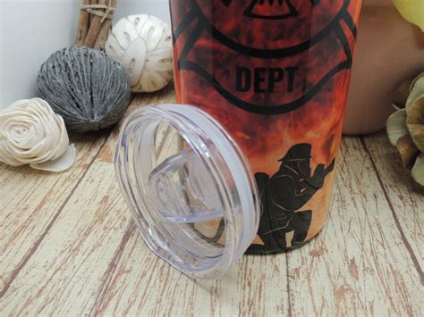 20 Oz Stainless Steel Sublimation Tumbler Fire Department Firefighter