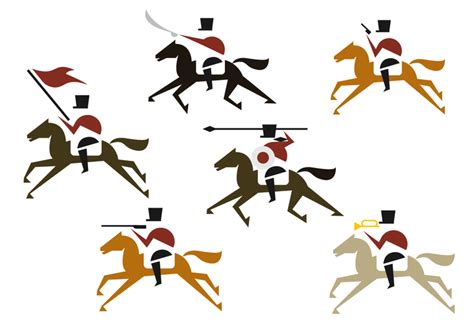 cavalry illustration vector  vector art  vecteezy
