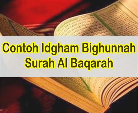 Detail Contoh Bacaan Idgham Bighunnah Dalam Surah Al Baqarah Koleksi