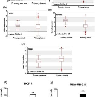 Expression Of TGF B Isoforms And Receptors In Invasive Breast Carcinoma