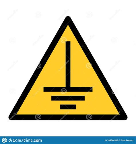 Electrical Grounding Symbol Vector Royalty Free Stock Image