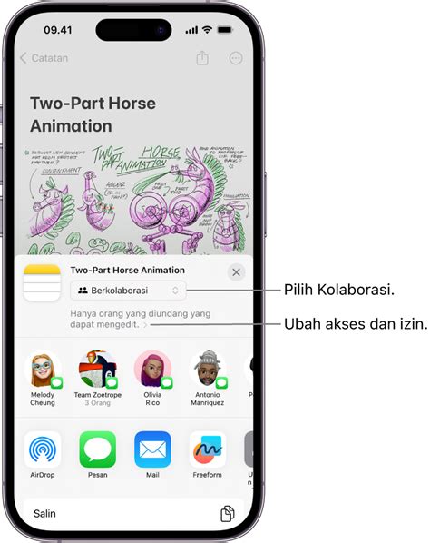 Berkolaborasi Di Proyek Dengan Pesan Di Iphone Apple Support Id