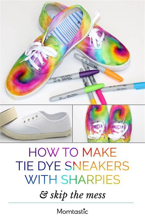 How To Make Tie Dye Sneakers With Sharpies Skip The Mess Tie Dye