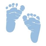 Blue Baby Foot Print ClipArt Best